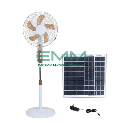 16 inch Rechargeable Solar Table Fan With Solar Panel