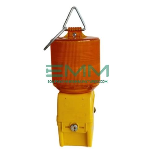 Battery Powered Red Yellow Amber Flashing Solar Powered Barricade Warning Light