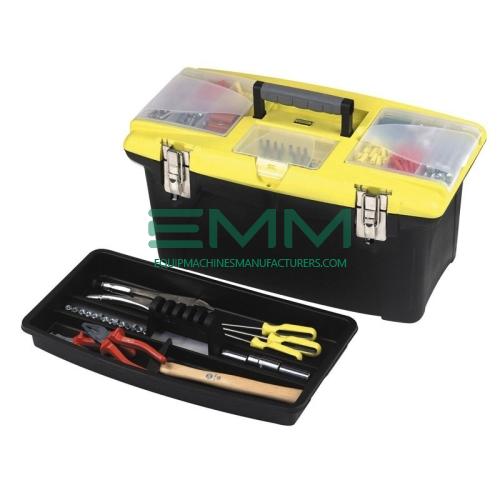 Power Tool Box, with Plastic Tray