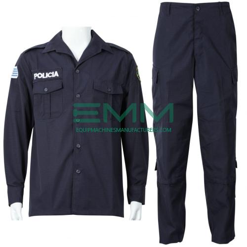 Navy Blue Military Policia Uniform Police Suit