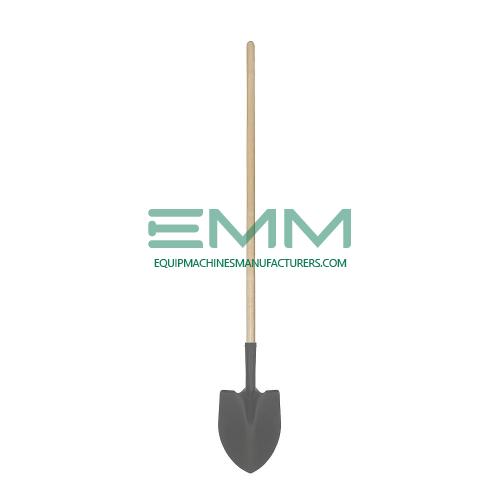 Paint Round Shovel with Wooden Handle
