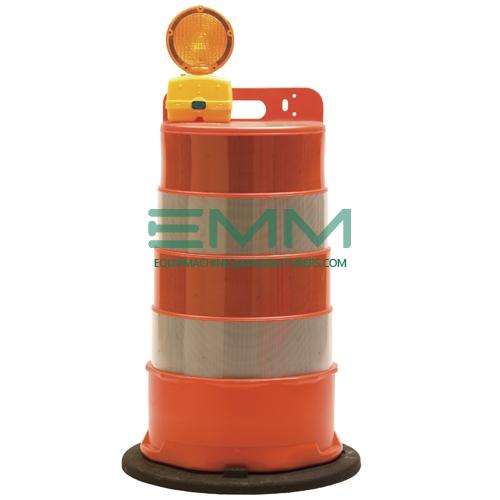 Plastic Traffic Barrier with Rubber Base