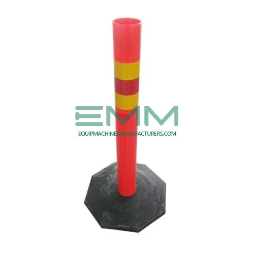Road Safety Traffic Bollard with Recycling Rubber Base