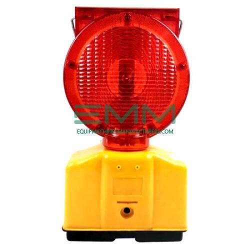 Roadway Safety Red Plastic Traffic Solar Warning Light
