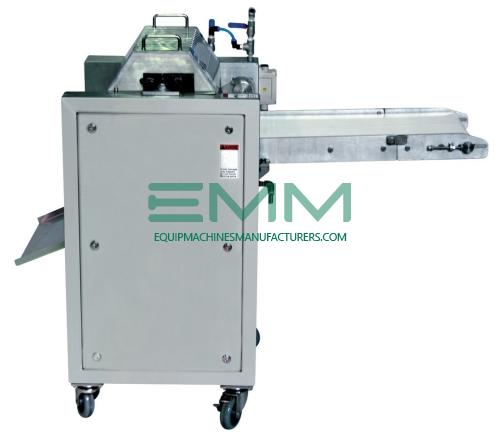 Squid Processing Machine Cutting the Pulp