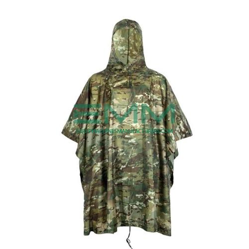 Tactical Multicam CP Outdoor Waterproof Rain Poncho